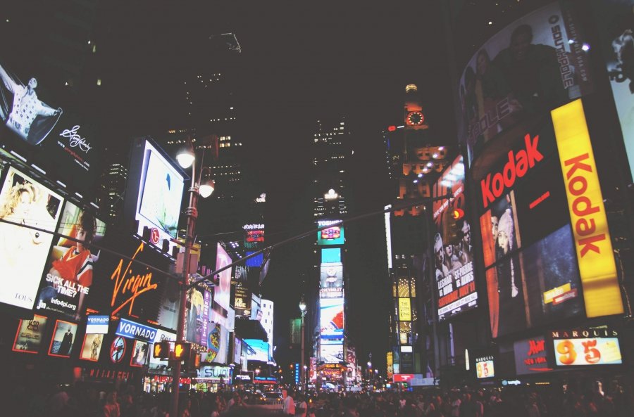City Marketing Lights Night